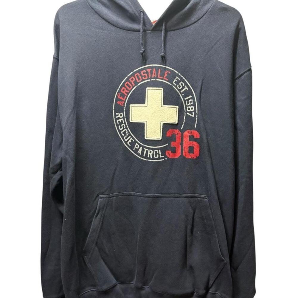 Y2k aeropostale blue vintage rescue patrol hoodie size large